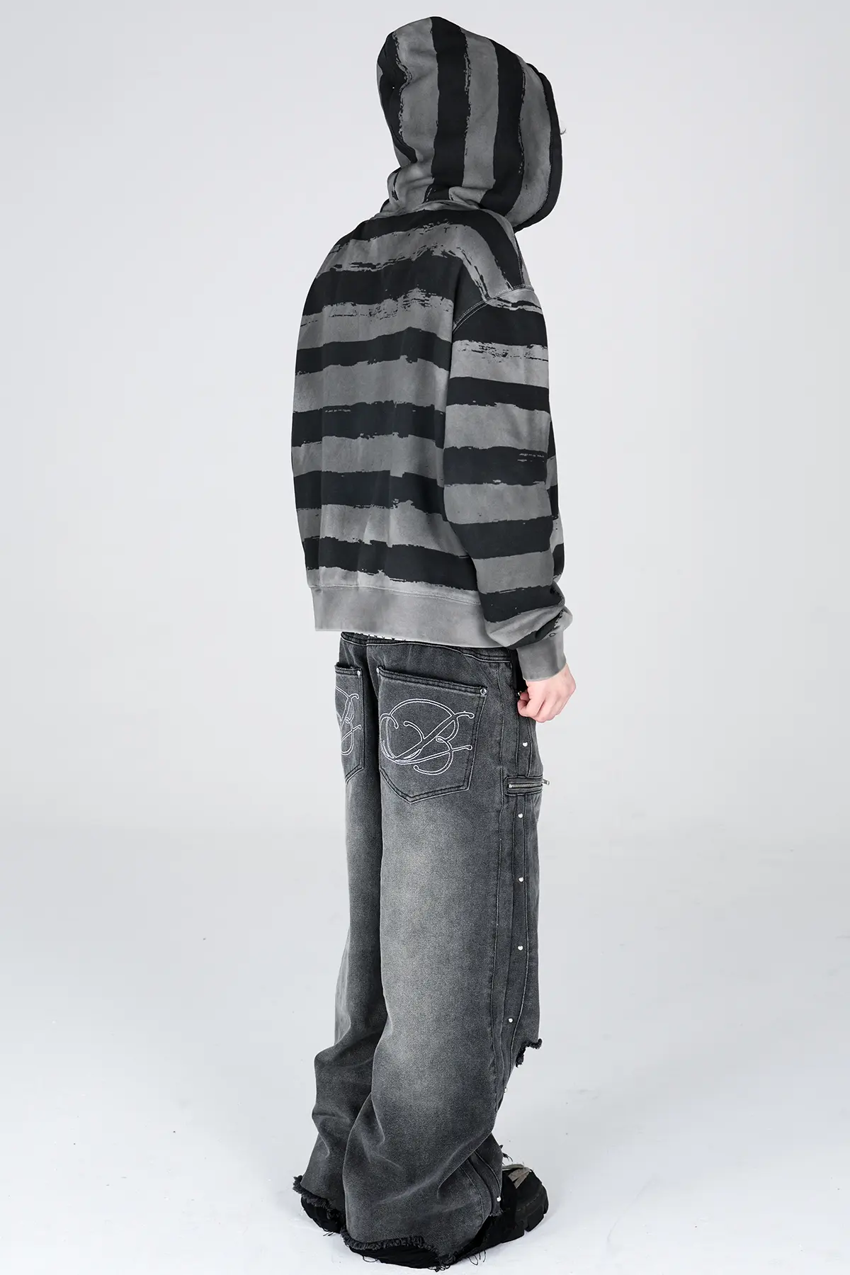 Striped Zip Hoodie [Pre-Order] - Image 4